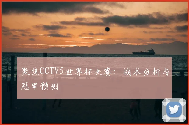 聚焦CCTV5世界杯决赛：战术分析与冠军预测